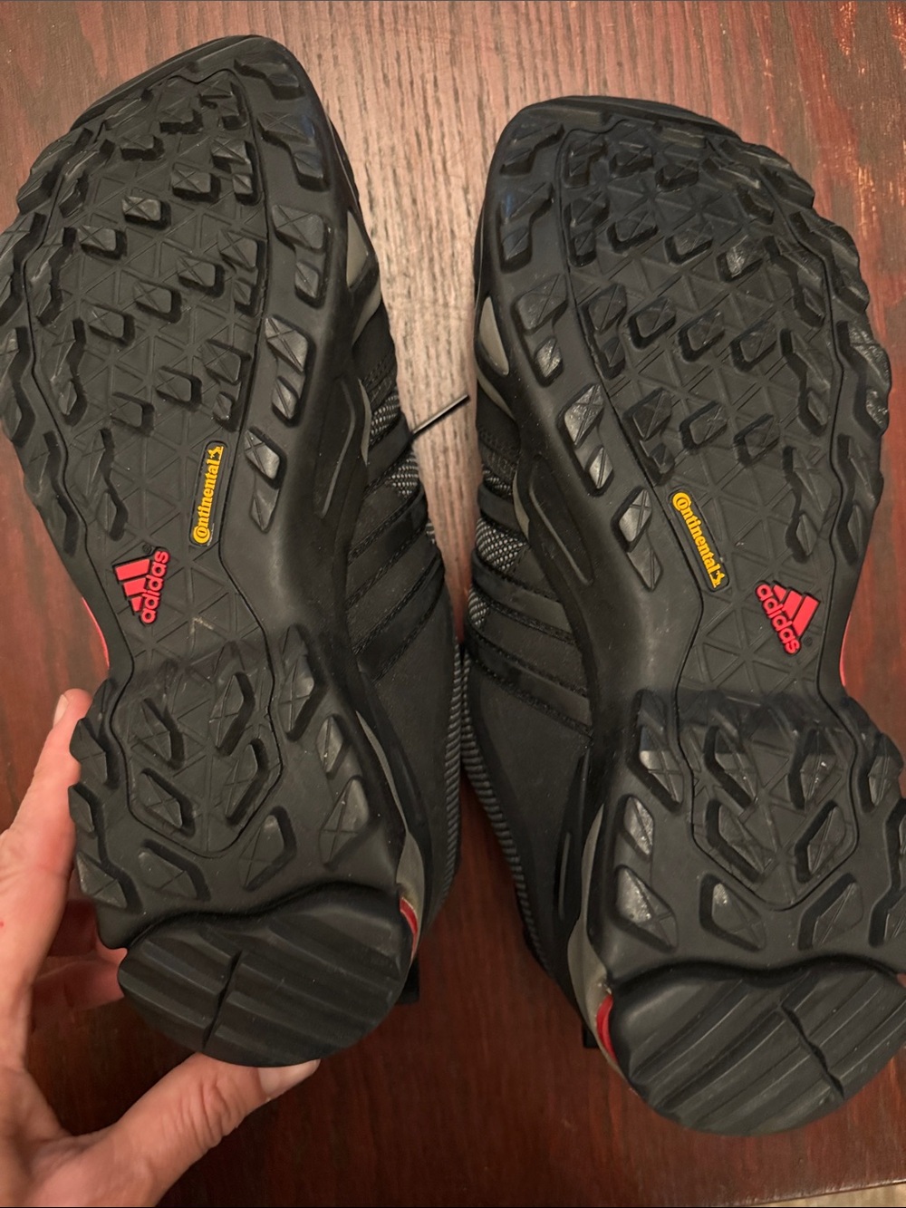 adidas Men's Black Sneakers with Red Insole Accents - Picture 3 of 5